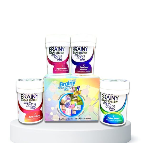 Brainy Sugar Energy BSE-1234 Kids 4 botol x 200 biji